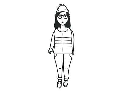Explorer Kim 2017 adventure avatar backpack character design explore minimalist personal solo travel