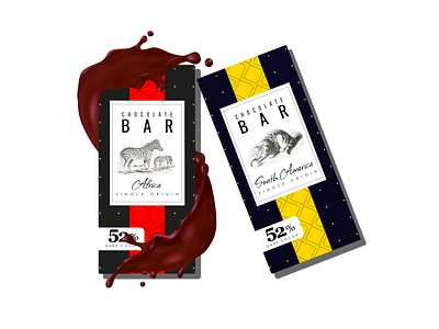 Chocolate Bar Design Concepts branding design illustration