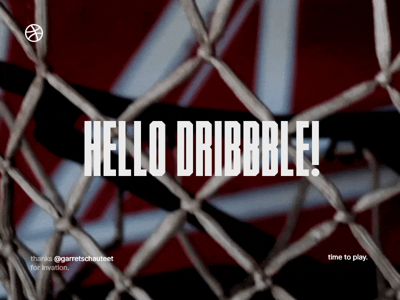 Hello Dribbble! dribbble hello invite