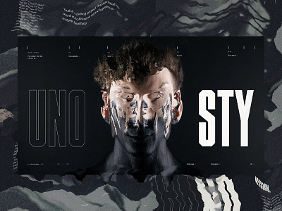 Unosty design typography website