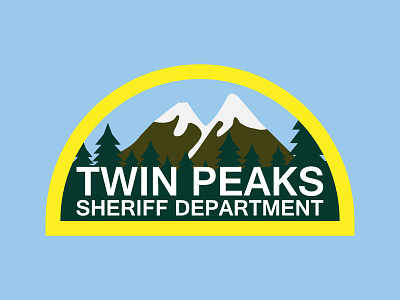 Twin Peaks Sheriff Department 90s logo sheriff tv twinpeaks