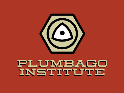 Plumbago Institute Logo analog fictional graphite institute pencil plumbago science secret