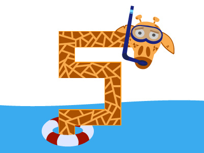 Snorkelling Giraffe flotation giraffe life ring sea snorkel submerged swimming water