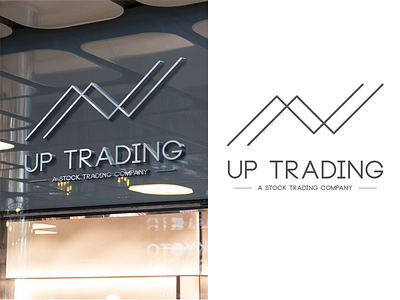 Up Trading l Mockup Logo corporate logo mockup professional