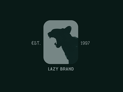 Lazy Brand l Logo branding cat design logo shirt simple