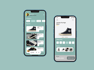 Shoes App app design graphic design ui ux