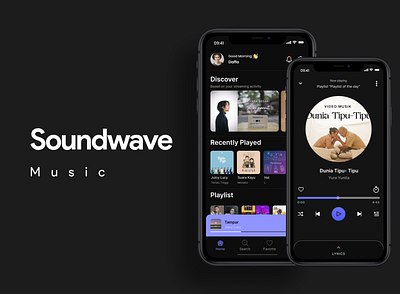 Soundwave Music Apps app design graphic design joox music spotify ui uiux ux