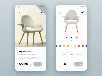 Vitra eCommerce app app application design interface minimal product design typography ui ux