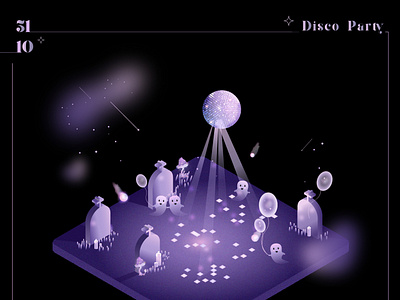 Disco Party on Halloween Night