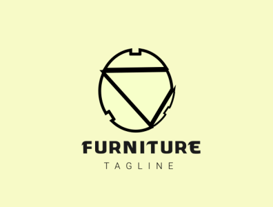 furniture works logo illustration logo vector