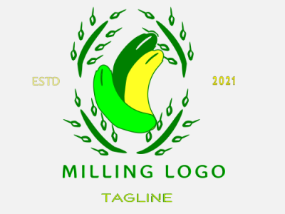 milling logo icon illustration logo vector