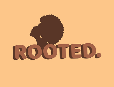 Rooted Hair Care: Primary Logo branding design graphic design logo
