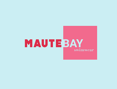 Maute Bay Swimwear: Primary Logo branding design graphic design logo