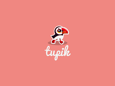 Logo Tupik animal animals brand icon logo puffin