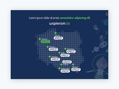 Map blue green icon icons landing map vector