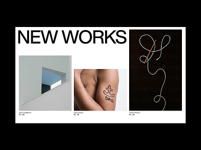 NewWorks art direction branding clean design modern typogaphy ui ux web web design website