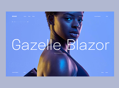 Gazelle branding clean design typography ui ux web web design website