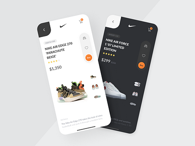 Nike Shoes E-Commerce App Concept