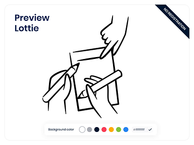 Preview Lottie agency animation assets background browser color design drawer file free hex illustration json landing lottie preview select startup tool ui