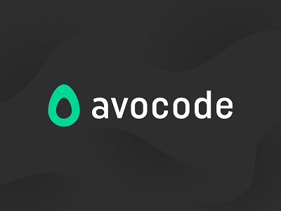 New Avocode Logo avocado avocode black code green logo rebrand redesign technology typography waves white