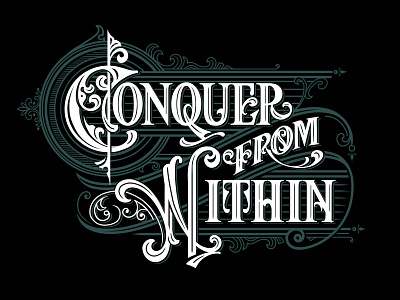 Lettering Victorian Sttyle Quotes #8