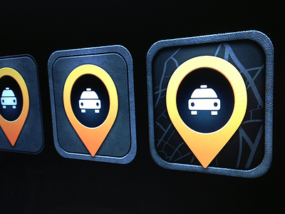 Taxi iOS icon evolution WIP