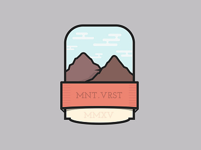 Mountain logo idea colours concept design drop flat icon logo shot style ui