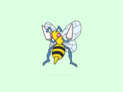 Beedrill beedrill design go illustration pokemon ui
