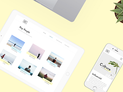 Cvltvre - Minimalistic Website design digital minimal minimalism responsive ui ux website