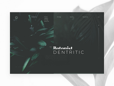 Dentritic botonist dentritic design digital plant ui ux website