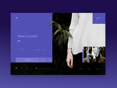 Yui jumpers clothing design ecommerce fashion interaction jumper shop ui ux