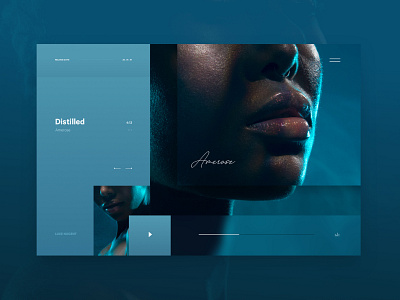 Artist song release - Amerose card daily interaction music profile songs ui ux