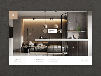 Crylexum interior design digital interaction interior ui ux website