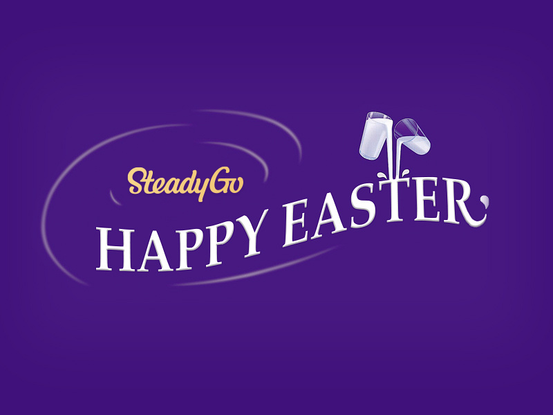 Happy Easter branding digital weekend cadbury steadygo easter happy