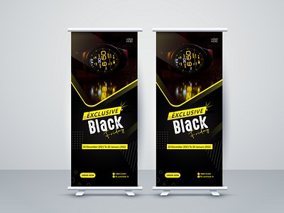 Rollup banner banner design horigental banner rollup banner design web banner design