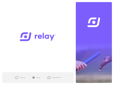 Relay Logo Concept abstract branding design logo modern relay simple
