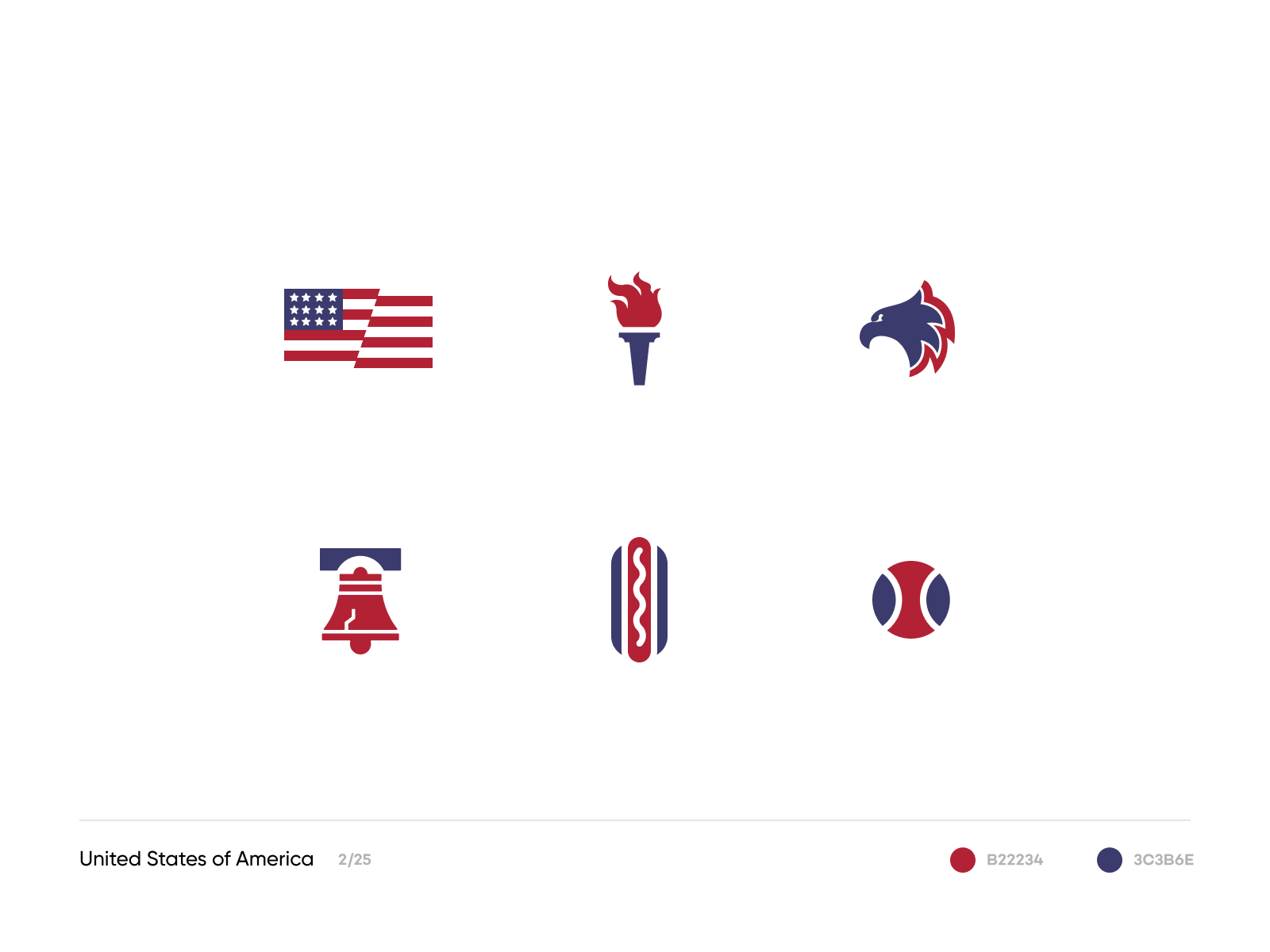 United States abstract america culture icons iconsets illustration simple united states usa
