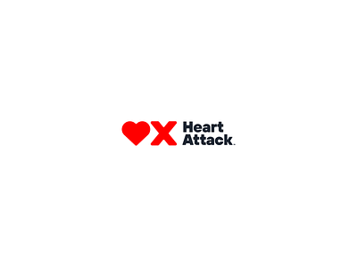 Heart Attack Logo attack branding branding design health heart icon logo mark modern simple usage