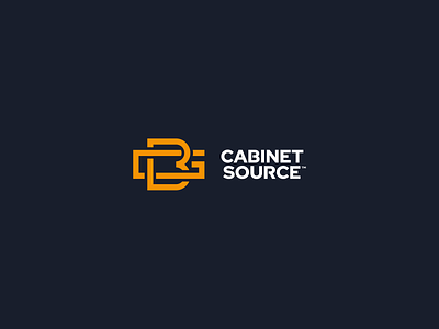 Cabinet Source Logo abstract branding clean design flat logo modern refresh simple