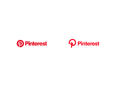 Pinterest Logo Exploration branding exploration logo logo design logomark modern refined simple