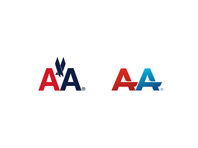 American Airlines brand branding logo logomark modern redesign refresh simple