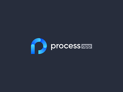 Processapp Logo abstract branding design logo modern simple