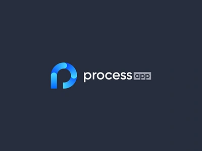 Processapp Logo abstract branding design logo modern simple