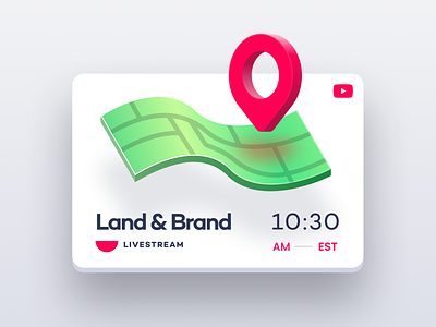 Land & Brand Stream branding design branding live youtube stream