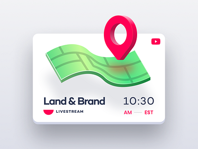 Land & Brand Stream branding branding design live stream youtube