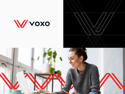 VOXO Branding brand branding communication design identity design logo logomark modern simple