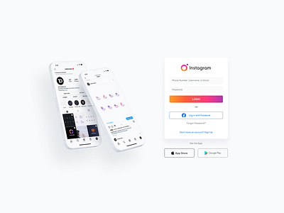 Instagram Login Redesign