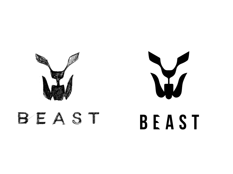 Beast - Minimalist and Flat Logo - Vector illustration 24163429 Vector Art  at Vecteezy