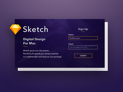 Daily UI 001 Sign Up card dailyui signup sketch ui ux