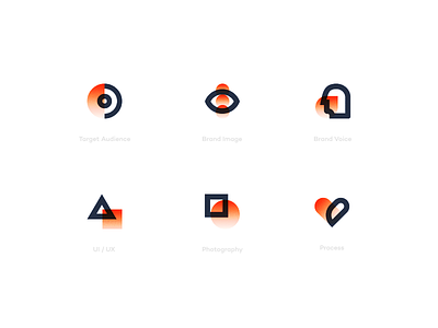 Fire Icons abstract branding design flat icons illustration modern set simple website